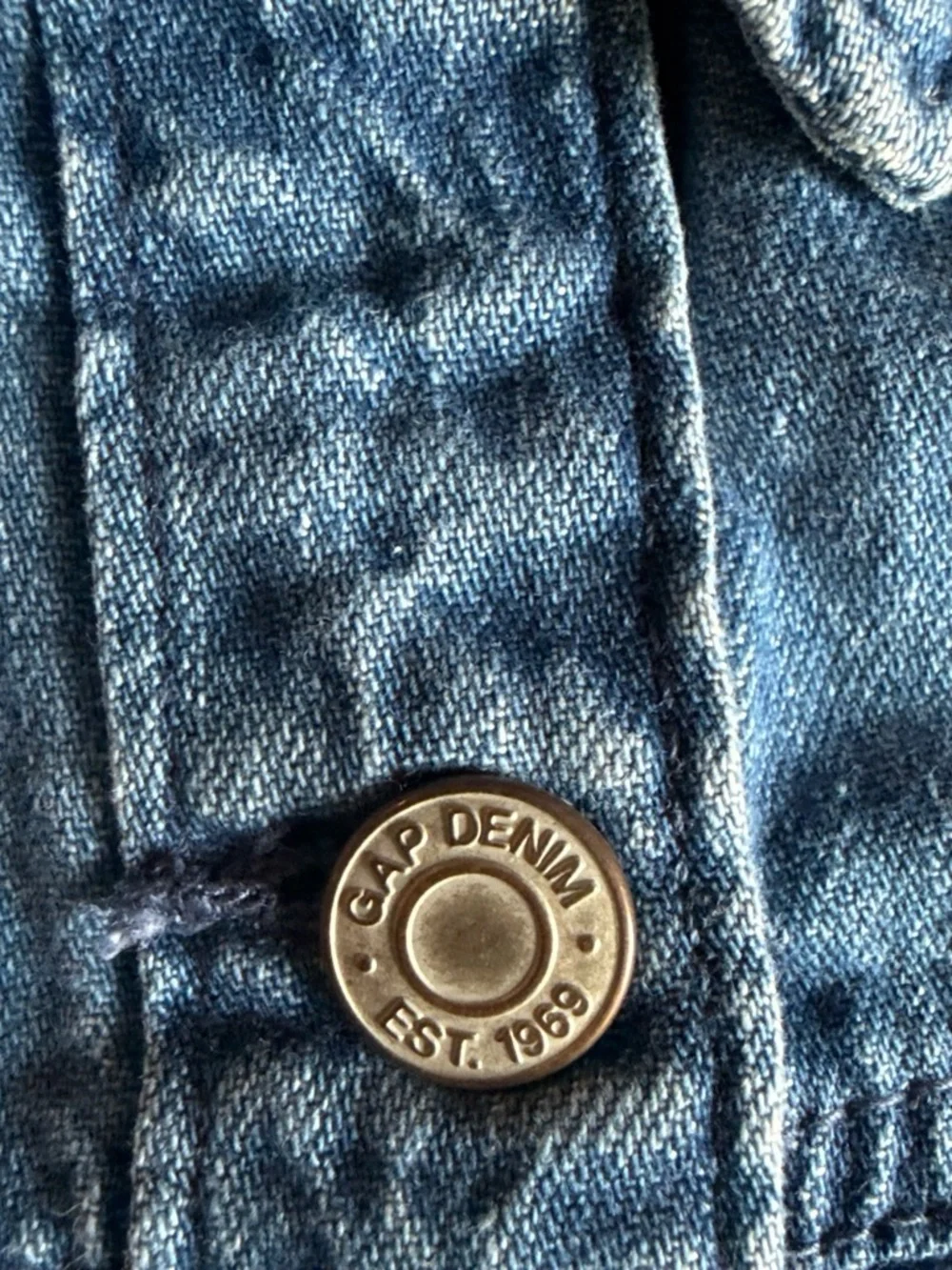 GAP Kids Dark Blue Denim Shirt Dress